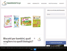 Tablet Screenshot of naturalmentemangio.it